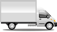 Graphic of a white lorry